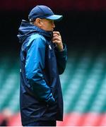 15 March 2019; Head coach Joe Schmidt during the Ireland rugby captain's run at the Principality Stadium in Cardiff, Wales. Photo by Brendan Moran/Sportsfile