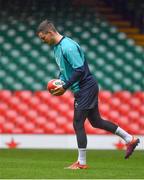 15 March 2019; Jonathan Sexton during the Ireland rugby captain's run at the Principality Stadium in Cardiff, Wales. Photo by Brendan Moran/Sportsfile