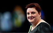 15 March 2019; Team Ireland's Lisa Redmond, a member of the Wexford Special Olympics Club, from Tomhaggard, Co. Wexford, before the Artistic Gymnastic events on Day One of the 2019 Special Olympics World Games in the Abu Dhabi National Exhibition Centre, Abu Dhabi, United Arab Emirates. Photo by Ray McManus/Sportsfile