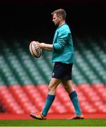 15 March 2019; Jack Carty during the Ireland rugby captain's run at the Principality Stadium in Cardiff, Wales. Photo by Ramsey Cardy/Sportsfile