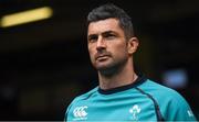 15 March 2019; Rob Kearney during the Ireland rugby captain's run at the Principality Stadium in Cardiff, Wales. Photo by Ramsey Cardy/Sportsfile
