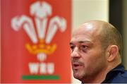 15 March 2019; Captain Rory Best speaks at a press conference after the Ireland rugby captain's run at the Principality Stadium in Cardiff, Wales. Photo by Brendan Moran/Sportsfile