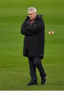 15 March 2019; Head coach Warren Gatland during the Wales rugby captain's run at the Principality Stadium in Cardiff, Wales. Photo by Brendan Moran/Sportsfile