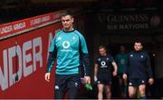 15 March 2019; Jonathan Sexton during the Ireland rugby captain's run at the Principality Stadium in Cardiff, Wales. Photo by Ramsey Cardy/Sportsfile