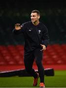 15 March 2019; George North during the Wales rugby captain's run at the Principality Stadium in Cardiff, Wales. Photo by Ramsey Cardy/Sportsfile