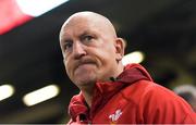 15 March 2019; Defence coach Shaun Edwards during the Wales rugby captain's run at the Principality Stadium in Cardiff, Wales. Photo by Ramsey Cardy/Sportsfile
