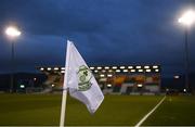 15 March 2019; A detailed view of the corner flag prior to the SSE Airtricity League Premier Division match between Shamrock Rovers and Sligo Rovers at Tallaght Stadium in Dublin. Photo by Harry Murphy/Sportsfile