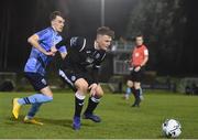 15 March 2019; Daniel O'Reilly of Finn Harps in action against Kevin Coffey of UCD during the SSE Airtricity League Premier Division match between UCD and Finn Harps at the Belfield Bowl in Dublin. Photo by Ben McShane/Sportsfile