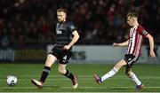 15 March 2019; Seán Hoare of Dundalk, left, in action against Ciaron Harkin of Derry City during the SSE Airtricity League Premier Division match between Derry City and Dundalk at Ryan McBride Brandywell Stadium in Derry Photo by Oliver McVeigh/Sportsfile