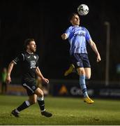 15 March 2019; Kevin Coffey of UCD in action against Mark Coyle of Finn Harps during the SSE Airtricity League Premier Division match between UCD and Finn Harps at the Belfield Bowl in Dublin. Photo by Ben McShane/Sportsfile