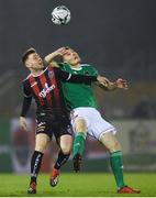 15 March 2019; Garry Buckley of Cork City is tackled by Paddy Kavanagh of Bohemians during the SSE Airtricity League Premier Division match between Cork City and Bohemians at Turners Cross in Cork.  Photo by Eóin Noonan/Sportsfile