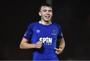 15 March 2019; Aaron Drinan of Waterford FC celebrates after scoring his side's second goal during the SSE Airtricity League Premier Division match between Waterford and St Patrick's Athletic at the RSC in Waterford. Photo by Matt Browne/Sportsfile
