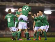 15 March 2019; Dan Casey, hidden, of Cork City celebrates with team-mates after scoring his side's second goal during the SSE Airtricity League Premier Division match between Cork City and Bohemians at Turners Cross in Cork.  Photo by Eóin Noonan/Sportsfile