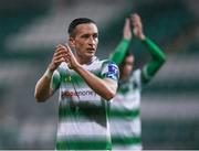 15 March 2019; Aaron McEneff of Shamrock Rovers applauds the fans following the SSE Airtricity League Premier Division match between Shamrock Rovers and Sligo Rovers at Tallaght Stadium in Dublin. Photo by Harry Murphy/Sportsfile