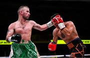 15 March 2019; John Joe Nevin, left, and Andres Figueroa during their lightweight contest at the Liacouras Center in Philadelphia, USA. Photo by Stephen McCarthy / Sportsfile