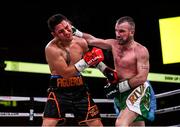 15 March 2019; John Joe Nevin, right, and Andres Figueroa during their lightweight contest at the Liacouras Center in Philadelphia, USA. Photo by Stephen McCarthy / Sportsfile