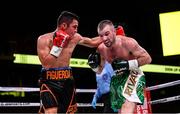 15 March 2019; Andres Figueroa, left, and John Joe Nevin during their lightweight contest at the Liacouras Center in Philadelphia, USA. Photo by Stephen McCarthy / Sportsfile