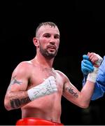 15 March 2019; John Joe Nevin celebrates after his lightweight contest with Andres Figueroa at the Liacouras Center in Philadelphia, USA. Photo by Stephen McCarthy / Sportsfile