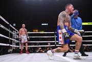 15 March 2019; Gabriel Rosado, right, and Maciej Sulecki during their WBO International Middleweight Championship bout at the Liacouras Center in Philadelphia, USA. Photo by Stephen McCarthy / Sportsfile