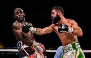 15 March 2019; Jono Carroll, right, and Tevin Farmer during their International Boxing Federation World Super Featherweight title bout at the Liacouras Center in Philadelphia, USA. Photo by Stephen McCarthy / Sportsfile