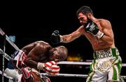 15 March 2019; Jono Carroll, right, and Tevin Farmer during their International Boxing Federation World Super Featherweight title bout at the Liacouras Center in Philadelphia, USA. Photo by Stephen McCarthy / Sportsfile