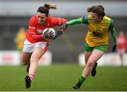 16 March 2019; Doireann O'Sullivan of Cork in action against Anna Flanagan of Donegal during the Lidl Ladies NFL Division 1 Round 5 match between Cork and Donegal at Páirc Uí Rinn in Cork. Photo by Eóin Noonan/Sportsfile