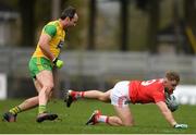 16 March 2019; Killian O'Hanlon of Cork in action against Michael Murphy of Donegal during the Allianz Football League Division 2 Round 6 match between Cork and Donegal at Páirc Uí Rinn in Cork. Photo by Eóin Noonan/Sportsfile