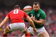 16 March 2019; Cian Healy of Ireland in action against Gareth Davies of Wales during the Guinness Six Nations Rugby Championship match between Wales and Ireland at the Principality Stadium in Cardiff, Wales. Photo by Brendan Moran/Sportsfile