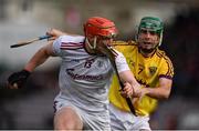 16 March 2019; Conor Whelan of Galway in action against Shaun Murphy of Wexford during the Allianz Hurling League Division 1 Quarter-Final match between Galway and Wexford at Pearse Stadium in Salthill, Galway. Photo by Sam Barnes/Sportsfile