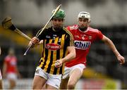 16 March 2019; Alan Murphy of Kilkenny  in action against Tim O'Mahony of Cork during the Allianz Hurling League Division 1 Relegation Play-Off match between Kilkenny and Cork at Nowlan Park in Kilkenny. Photo by Harry Murphy/Sportsfile