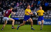 16 March 2019; Enda Smith of Roscommon in action against John Daly of Galway during the Allianz Football League Division 1 Round 6 match between Galway and Roscommon at Pearse Stadium in Salthill, Galway. Photo by Sam Barnes/Sportsfile