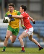 16 March 2019; Leo McLoone of Donegal is tackled by Conor Dennehy of Cork during the Allianz Football League Division 2 Round 6 match between Cork and Donegal at Páirc Uí Rinn in Cork. Photo by Eóin Noonan/Sportsfile