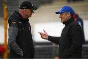 16 March 2019; Kilkenny  manager Brian Cody speaks with Cork manager John Meyler following the Allianz Hurling League Division 1 Relegation Play-Off match between Kilkenny and Cork at Nowlan Park in Kilkenny. Photo by Harry Murphy/Sportsfile