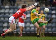 16 March 2019; Jamie Brennan of Donegal in action against Ronan O'Toole of Cork during the Allianz Football League Division 2 Round 6 match between Cork and Donegal at Páirc Uí Rinn in Cork. Photo by Eóin Noonan/Sportsfile