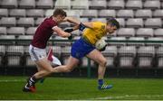 16 March 2019; Cathal Cregg of Roscommon in action against John Daly of Galway during the Allianz Football League Division 1 Round 6 match between Galway and Roscommon at Pearse Stadium in Salthill, Galway. Photo by Sam Barnes/Sportsfile