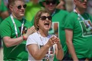 16 March 2019; Claire O'Keane, mother of Team Ireland's Michelle O'Keane, of Galway Kayaking Club SO, cheers from the river bank as her daugher wins the 200m Kayak on Day Two of the 2019 Special Olympics World Games at the Abu Dhabi Sailing and Yacht Club, Abu Dhabi, United Arab Emirates. Photo by Ray McManus/Sportsfile