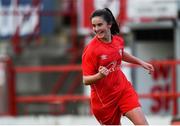 16 March 2019; Alex Kavanagh of Shelbourne celebrates scoring scores her side's second goal during the Só Hotels Women's National League match between Shelbourne and Limerick at Tolka Park in Dublin.  Photo by Piaras Ó Mídheach/Sportsfile