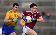 16 March 2019; Liam Boyle of Galway in action against Ciaran Lennon of Roscommon during the Allianz Football League Division 1 Round 6 match between Galway and Roscommon at Pearse Stadium in Salthill, Galway. Photo by Sam Barnes/Sportsfile