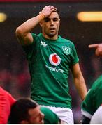 16 March 2019; Conor Murray of Ireland reacts after Ireland conceded a penalty during the Guinness Six Nations Rugby Championship match between Wales and Ireland at the Principality Stadium in Cardiff, Wales. Photo by Ramsey Cardy/Sportsfile