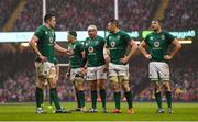 16 March 2019; Ireland players dejected during the Guinness Six Nations Rugby Championship match between Wales and Ireland at the Principality Stadium in Cardiff, Wales. Photo by Ramsey Cardy/Sportsfile