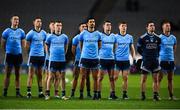 16 March 2019; Dublin players stand for the national anthem prior to the Allianz Football League Division 1 Round 6 match between Dublin and Tyrone at Croke Park in Dublin. Photo by David Fitzgerald/Sportsfile