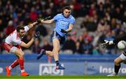 16 March 2019; Cormac Costello of Dublin scores his side's first goal as Ronan McNamee of Tyrone closes in during the Allianz Football League Division 1 Round 6 match between Dublin and Tyrone at Croke Park in Dublin. Photo by Piaras Ó Mídheach/Sportsfile