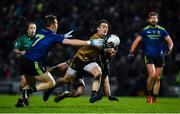 16 March 2019; Stephen O'Brien of Kerry in action against Donal Vaughan, left, and Brendan Harrison of Mayo during the Allianz Football League Division 1 Round 6 match between Kerry and Mayo at Austin Stack Park in Tralee, Co. Kerry. Photo by Diarmuid Greene/Sportsfile