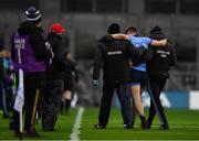 16 March 2019; John Small of Dublin is helped from the field by medical staff after picking up an injury during the Allianz Football League Division 1 Round 6 match between Dublin and Tyrone at Croke Park in Dublin. Photo by Piaras Ó Mídheach/Sportsfile