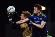 16 March 2019; Tommy Walsh of Kerry wins a mark under pressure from Stephen Coen of Mayo during the Allianz Football League Division 1 Round 6 match between Kerry and Mayo at Austin Stack Park in Tralee, Co. Kerry. Photo by Diarmuid Greene/Sportsfile