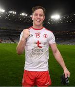 16 March 2019; Kieran McGeary of Tyrone celebrates following the Allianz Football League Division 1 Round 6 match between Dublin and Tyrone at Croke Park in Dublin. Photo by David Fitzgerald/Sportsfile