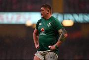 16 March 2019; Tadhg Furlong of Ireland during the Guinness Six Nations Rugby Championship match between Wales and Ireland at the Principality Stadium in Cardiff, Wales. Photo by Ramsey Cardy/Sportsfile