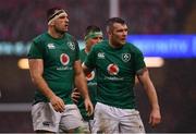 16 March 2019; Tadhg Beirne, left, and Peter O’Mahony of Ireland during the Guinness Six Nations Rugby Championship match between Wales and Ireland at the Principality Stadium in Cardiff, Wales. Photo by Ramsey Cardy/Sportsfile