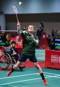 17 March 2019; Team Ireland's Sarah-Louise Rea, a member of Lisburn 2gether SOC, from Lisburn, Co. Antrim, during her 2-0 win over Zhi Ching of SO Singapore in her Singles Round One game on Day Three of the 2019 Special Olympics World Games in the Abu Dhabi National Exhibition Centre, Abu Dhabi, United Arab Emirates. Photo by Ray McManus/Sportsfile