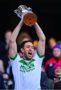 17 March 2019; Michael Fennelly of Ballyhale Shamrocks lifts The Tommy Moore Cup following the AIB GAA Hurling All-Ireland Senior Club Championship Final match between Ballyhale Shamrocks and St Thomas at Croke Park in Dublin. Photo by Piaras Ó Mídheach/Sportsfile